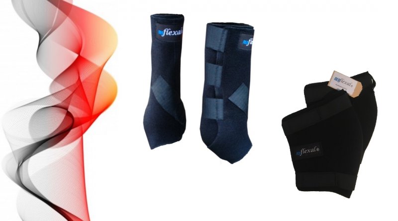 Gamaschen Hinterbeine + Sprunggelenkschoner - S oder M